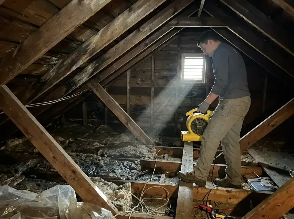 attic-water-damage-drying-proc-007 — frequently asked questions, Emergency Water Extraction & 24/7 Flood Response in Paw Paw…